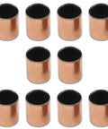 10 Piece Pro Grade Sleeve Bearing Set 15mm Bore 17mm Outer Diameter 20mm Long Oilless Bushing Bronze Sintered Coating shown in group.
