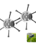 Beefy Steel Wire Grass Trimmer Head Replacement For Lawn Mowers Universal Brush Cutter With Six Blades 6 Inch Weed Cutter Head