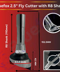 Fly Cutter R8 Shank Milling Tool For Bridgeport Milling Machine Includes Half Inch By Half Inch By Four Inch Indexable Tool Bit
