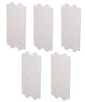 Five Pack Replacement Mica Plates For Microwave Waveguide Covers shown in a set of five, high heat resistant and universal fit