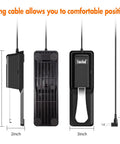 Universal Sustain Pedal For Digital Pianos And Keyboards With Smooth Action And Reverse Polarity Switch, dimensions shown.