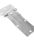 Beefy Heavy Duty Truck Door Hinges With Galvanized Steel Carriage Shaft, Smooth Operation And High Hardness, Stable Structure For Truck And Carriage Side Doors, Easy Install, silver metal hinge with mounting holes