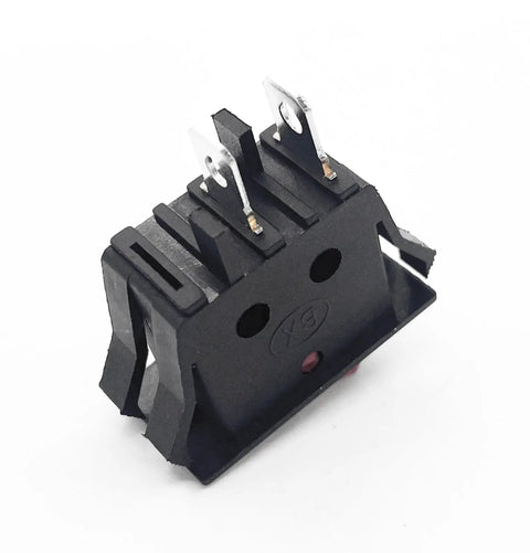 Heavy Duty Rocker Switch Replacement For Bench Grinders Compatible With Ryobi BgH615 BgH616 BgH625 BgH826 BgH612 Knockout Tough Shop Grade Toggle Fix For Your Garage Rig, black toggle switch with connectors.