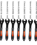 Ultra Slim Bike Cone Wrench Set For Tight Hub Gaps Cone Spanner Tool Kit 7 Piece Bicycle Wheel Hub Repair Wrenches