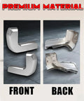 Rear bumper end cap pair in chrome for 2016–2023 Toyota Tacoma; front exterior caps and back inner mounting shells