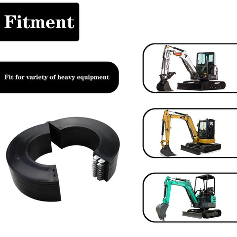 Eight Pack 50mm Excavator Bucket Pin Shim Kit Detachable for Excavator and Skid Steer 3mm Thick Fits Cat 308 308Cr 308E2