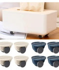 4 Pack Adhesive Swivel Casters Furniture Wheels Castors For Storage And Diy Heavy Duty Stick On Casters With Steel Plate And Ball Bearings