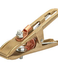 500A Welding Ground Clamp Copper Grip Brass A Shape Earth Clamp For MIG TIG ARC Welding Machines Lightweight Compact Grounding Clamp