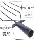 Outdoor Farm Tool Manure Fork For Grass And Soil Iron All Purpose Garden Fork Heavy Duty Metal Pitchfork close-up
