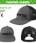 Maverick Air Safety Bump Cap With Extra Venting For Maximum Breathability Baseball Cap Style Head Protection Hard Hat For Men And Women Lightweight Durable Grey, front and back views showing vented design.