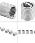 Stainless Steel M8 Helicoil Threaded Inserts Kit, 1.25 Pitch, 2D Length, 100 Pieces, Heavy Duty Thread Repair For Aluminum And Magnesium