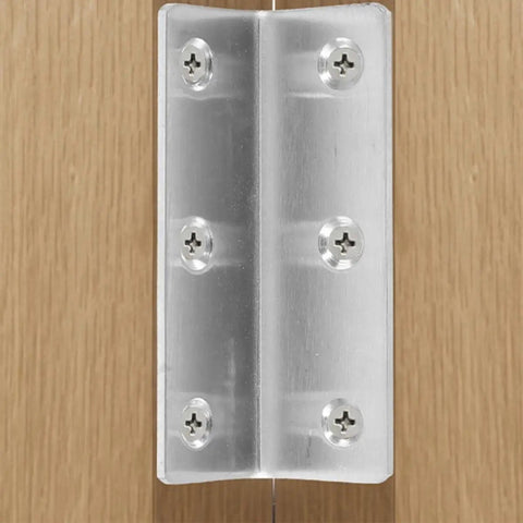 Eight Piece Stainless Steel Corner Brackets For Furniture 90 Degree L Shaped Braces Built Tough For Wood Cabinets Heavy Duty Flat Angle