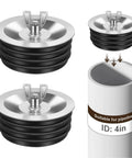 2 Pack 4 Inch Sewer Cleanout Cap Cover For Most Pipe Ends In Sinks And Pools Mechanical Steel Expansion Plug With Durable Rubber Gasket Floor Drain Cap For PVC Pipes End Cap For Sewer Cleanouts