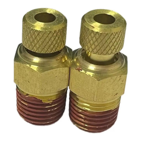 Heavy Duty Compressor Drain Valve Kit N286039 Two Pack Tank Cock Valve Replacement For Air Compressors with brass finish