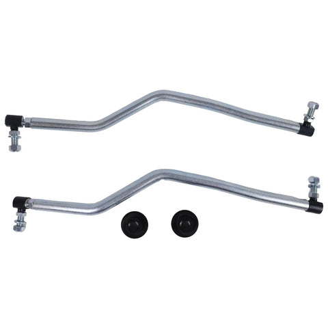 LH And RH Steering Drag Link Set With Dust Caps For Lawn Tractors Drop-In No-Fuss Replacement Compatible With Husqvarna Craftsman AYP Electrolux Poulan Pro PB175A42LT Jonsered 2754GTHI Lazer LZ11577, steel links with dust caps
