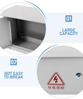 Interior view of Weatherproof Outdoor Electrical Junction Box 300x400x160mm showing large capacity and durability features.