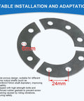 9 Holes Sprocket Mount Kit For 49cc 66cc 80cc Motorized Bicycles Includes 3 Backing Plates And 2 Reinforced Rubber Washers Replacement Engine Mount