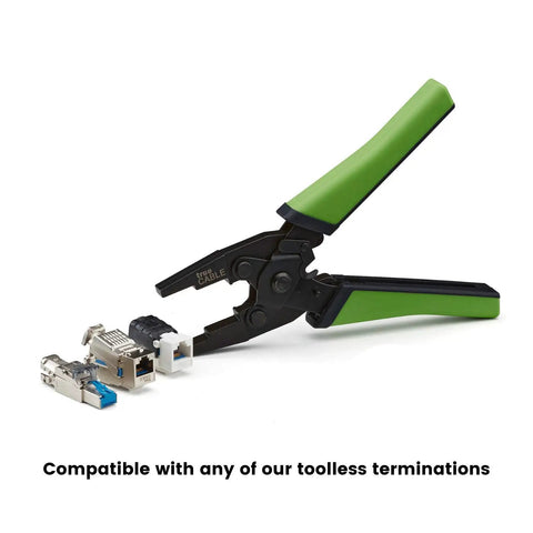 Parallel Crimping Pliers For Keystone Jacks And Field Termination Plugs No Fuss Toolless Closure Tool Dual Level Action Ultra Stable