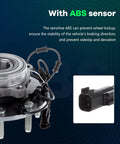 Beefy Front Wheel Hub Bearing Assembly For 2006 2008 Dodge Ram 1500 2500 3500 8 Lug 4WD With ABS OE 515101 close-up