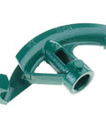 Heavy Duty 20mm Manual Pipe Bender For Aluminum Conduits And Copper Tube Running Featuring Grippy Handles For Tightly Cramped Corners - close-up of bender head.
