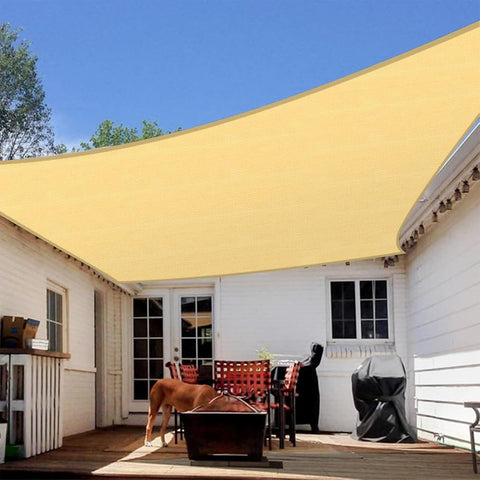 80 Percent Beige Shade Cloth With Grommets For Pergola And Patio Shade Cover Mesh Tarp Sun Screen Covering Courtyard