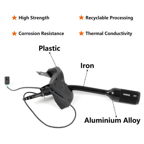 Automatic Transmission Gear Lever With Connector Replacement For F350 F450 F550 5C3Z7210AAA, plastic and iron
