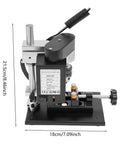 Mini Drill Press For Jewelry Making And PCB Projects Dope Precision Benchtop Drilling Machine dimensions displayed