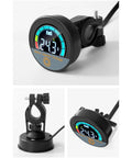 Digital Multimeter With Color LCD Display And Battery Voltage Monitor Splashproof Volt Meter for vehicles showing voltage of 24.3V