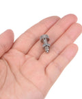 Tough As Nails Stainless Steel Spring Plunger 2 Pack M5x0.8 Thread Knurled Grip in hand, heavy duty index pin 2.5mm diameter.