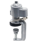 Close-up of adjustable clamp on Rock Solid Electric Drill Stand And Multifunctional Grinder Bracket for precision cutting.