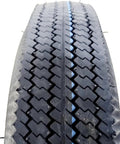 Close-up of Sawtooth Lawn And Garden Tire 480-8 Rugged Traction Go-To For Lawn Mowers Golf Carts And Outdoor Power Equipment