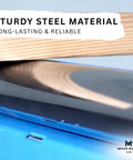 Heavy Duty Folding Roller Stand With Adjustable Steel Support Smooth Roller Anti Slip Base And 60kg Load Capacity Portable Foldable Pro Grade Work Stand For Woodworking Sawing DIY Projects And Garage Use close-up of steel roller