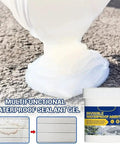 Heavy Duty Clear Waterproof Sealant Gel Leak Stopper For Roof Wall Repair applied to surface, showcasing thick transparent gel consistency.