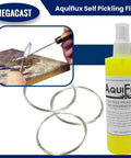 Aquiflux Self Pickling Flux for precious metals like gold, silver, platinum, 8 oz spray bottle, soldering and metalwork.