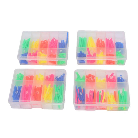 Top Tier Heat Shrink Tubing Kit For Pros And DIYers, Color Coded Wire Insulation Hoses That Shrink To Half Size For Solid Electrical Protection And Easy Organization In A Handy Storage Box, 4 clear cases
