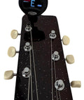 Clip On Tuner For Guitar, Bass, And Violin With 360 Degree Rotating Display, Stay Put Clip on acoustic guitar headstock.