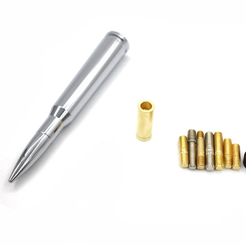 Stubby Antenna Mast 50 Cal Style Track Antenna Delete Replacement For Ford F Series F150 F250 F350 RAM 1500 2500 GMC Denali Chevy