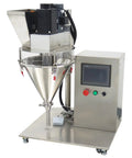 Compact Desktop Semi Automatic Powder Filling Machine Featuring No Sweat Setup And Consistent 10 To 200 Gram Dosing For Coffee Milk Sugar Feed And Bulk Granules with stainless steel design and digital panel.