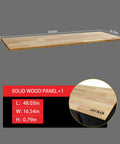 Solid wood panel for Preassembled Garage Storage Cabinet Set With LED Lights 6 Piece Workshop Organizer in Black And Red.