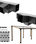 4 Way Slant Angle Pergola Brackets Kit For 4x4 Lumber 15 Degree Up 75 Degree Down Tough As Nails Galvanized Steel