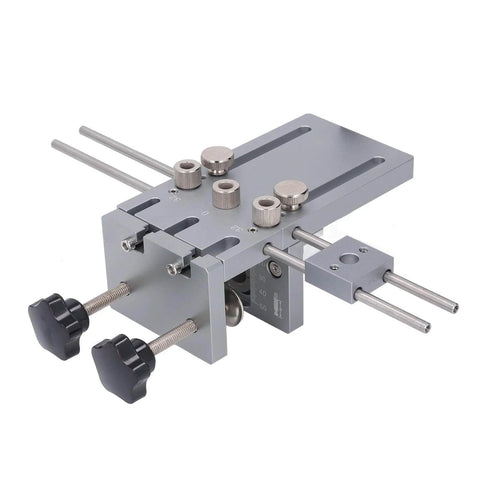 Self Centering Dowel Jig Kit With Quick Release Clamp And Aluminum Drill Guide For Woodworking And Furniture Assembly DIY