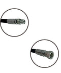 Beefy Front Loader Hydraulic Hose Replacement For LA181 LA210 LA211 Front Loader Attachments, showing connectors, 29.625 inch length