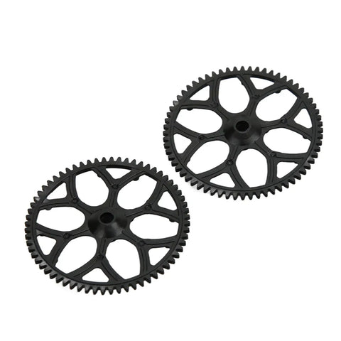 Durable RC Helicopter Gear Screw Kit For XK K110s Remote Control Aircraft, plastic motor gear components, black, set of two