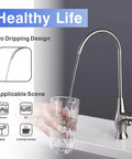 Drinking Water Faucet For Kitchen And Bar Sinks With Reverse Osmosis Filtration, Brushed Nickel And Stainless Steel, 11.8 Inch