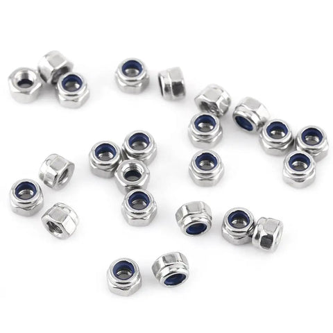 Heavy Duty M3 Hex Socket Button Head Screws 304 Premium Grade Stainless Steel 280 Piece Assortment nuts with blue inserts
