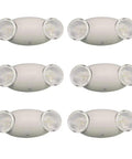 Six Pack LED Emergency Lights With Two Adjustable Bug Eye Heads, UL Certified, 120 and 277V, shown in a set of six units