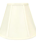 Eggshell Empire Lamp Shade 9 x 18 x 14 Inch Silk Type Shantung Fabric With Off White Lining, Classic Table Lamps Decor