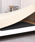 High Density Foam Bed Support Pad Slays Sagging Mattresses With No Sweat Setup And Reinforced Flat Top placed under a mattress.