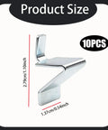 Real Deal Heavy Duty Shelf Clips Secure Standard Lockers And Metal Cabinets Forged From Tough Cold Rolled Steel, 2.79cm height.