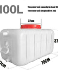 Image of 100L Large Capacity Water Storage Tank For Schools Hotels Railway Stations Offices Homes Heavy Duty Food Grade PE Plastic